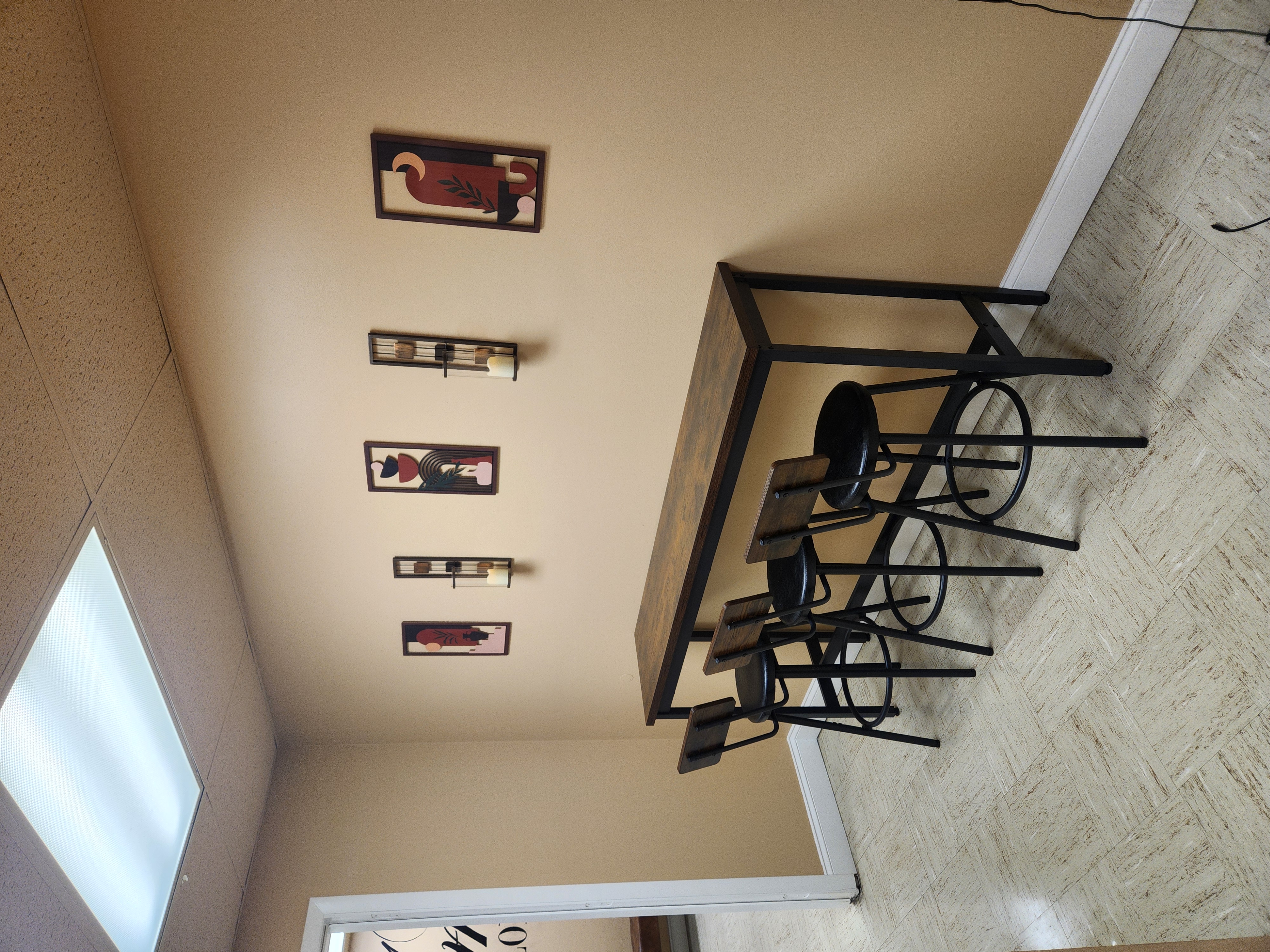 Private beauty suite featuring custom decor at Amin 1